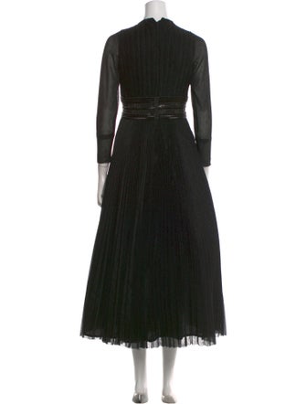 Mac Duggal Mock Neck Long Dress