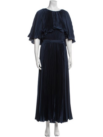 Mac Duggal Scoop Neck Long Dress