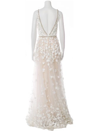 Mac Duggal Lace Pattern Long Dress