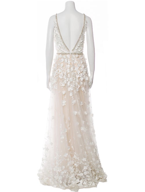 Mac Duggal Lace Pattern Long Dress