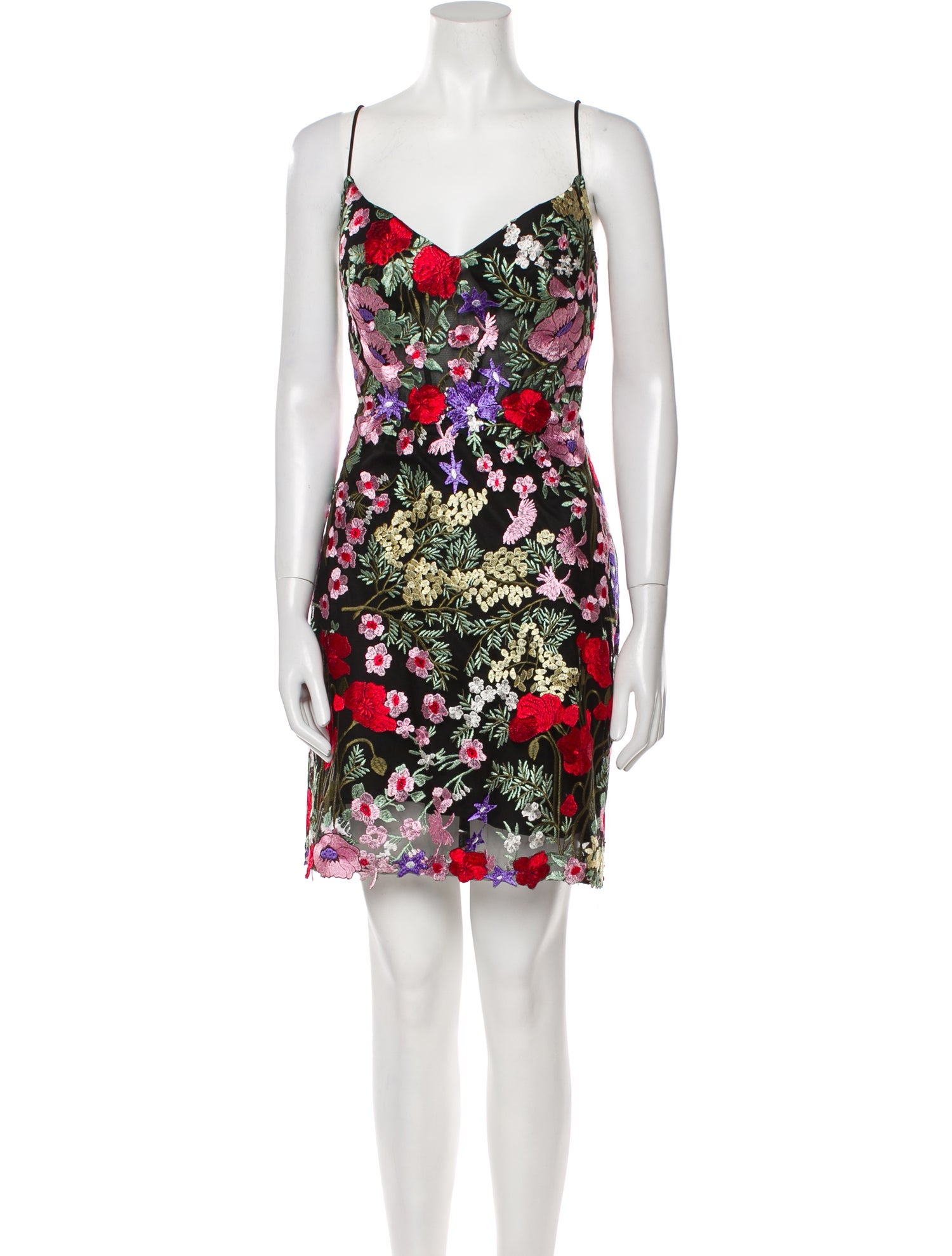Mac Duggal Floral Print Mini Dress