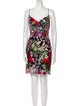Mac Duggal Floral Print Mini Dress