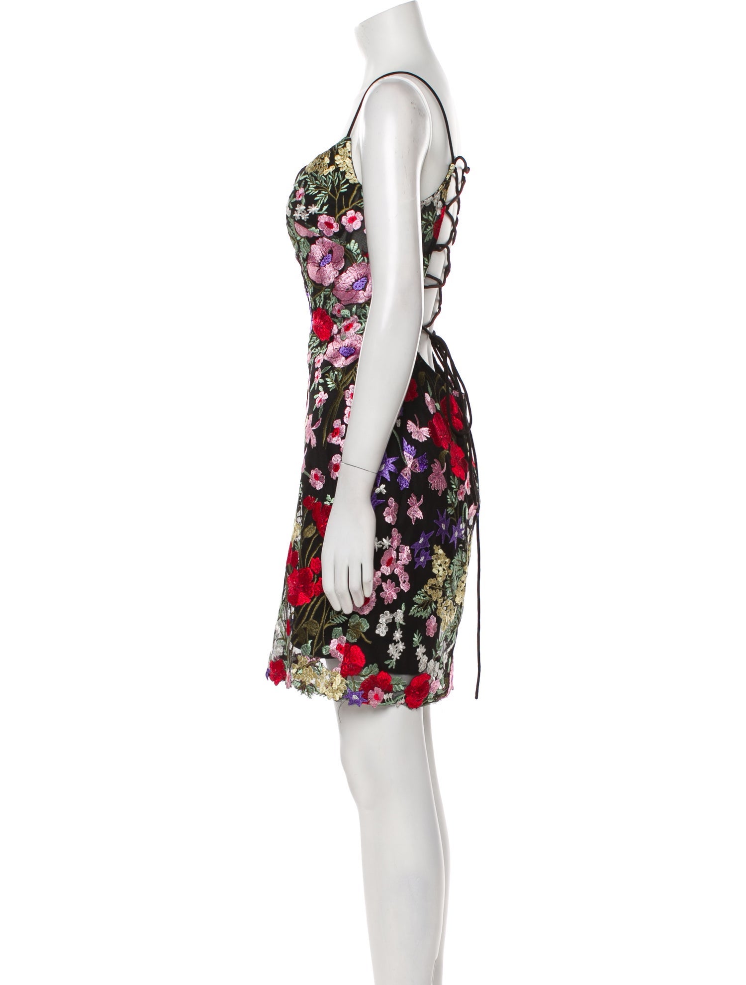 Mac Duggal Floral Print Mini Dress