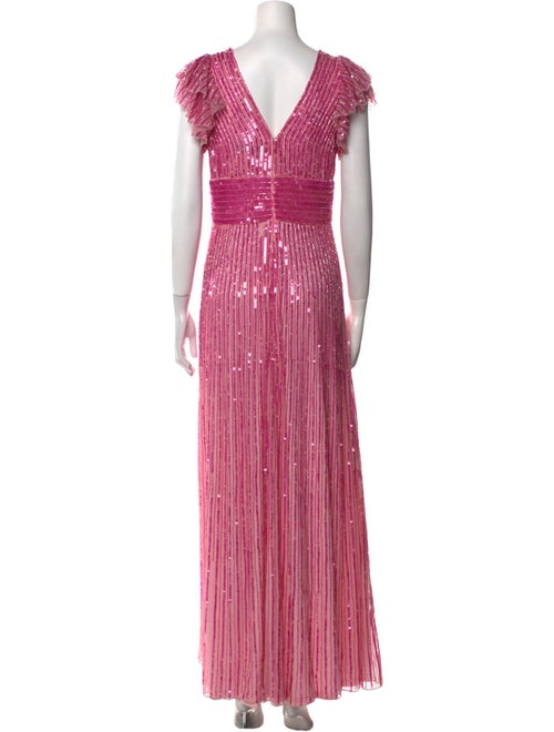 Mac Duggal V-Neck Long Dress