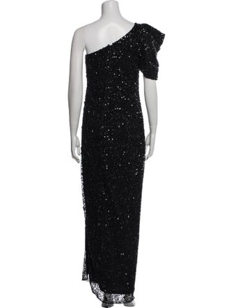 Mac Duggal One-Shoulder Long Dress