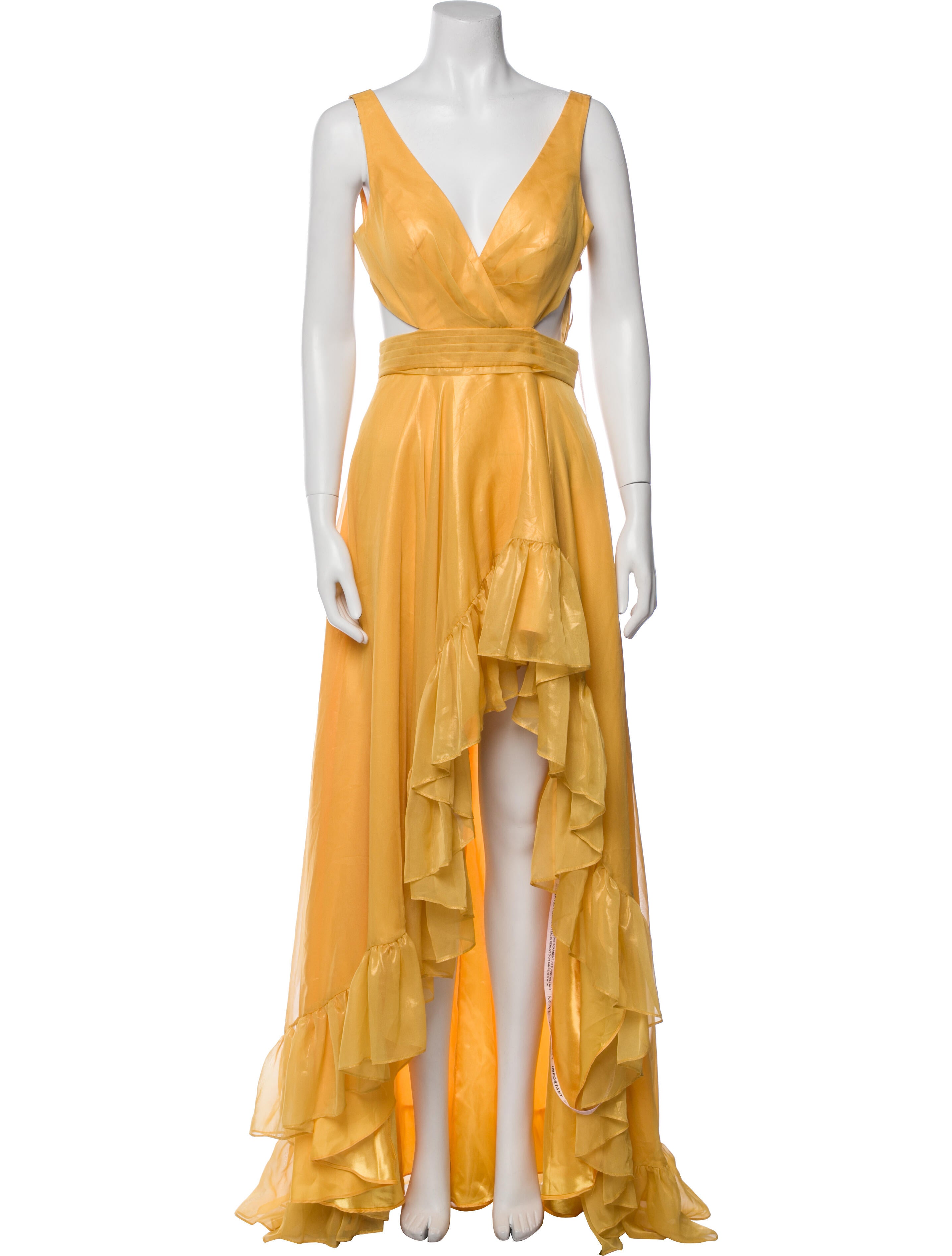 Mac Duggal V-Neck Long Dress