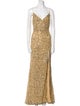 Mac Duggal V-Neck Long Dress