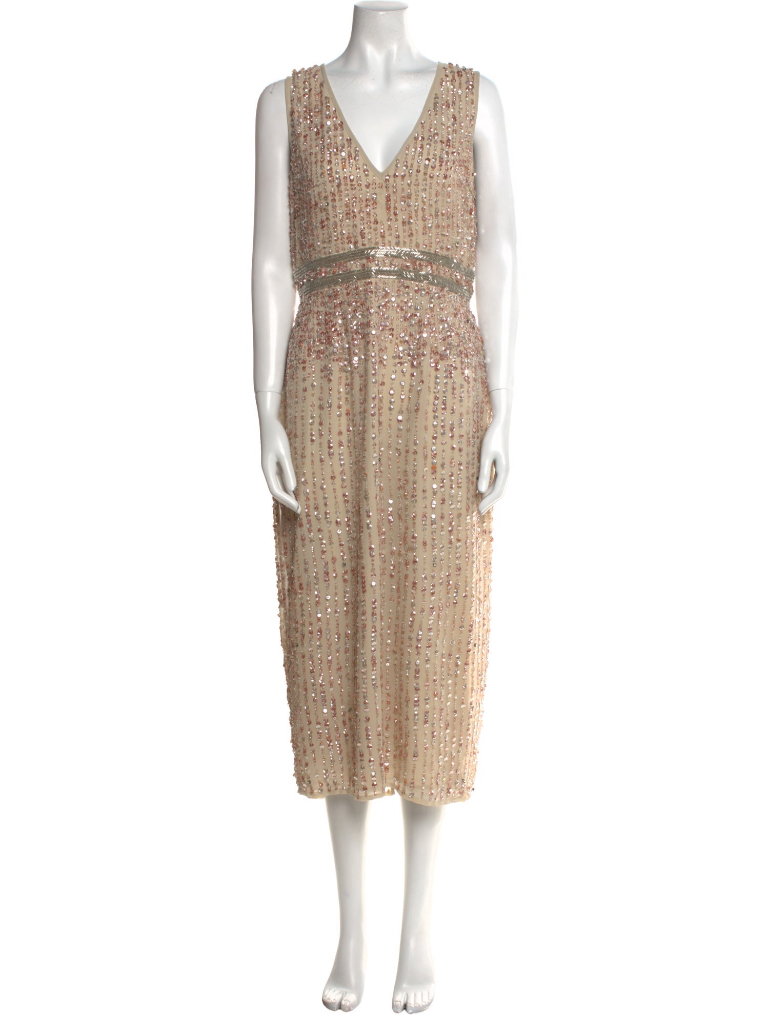 Mac Duggal V-Neck Long Dress