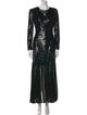 Mac Duggal Crew Neck Long Dress
