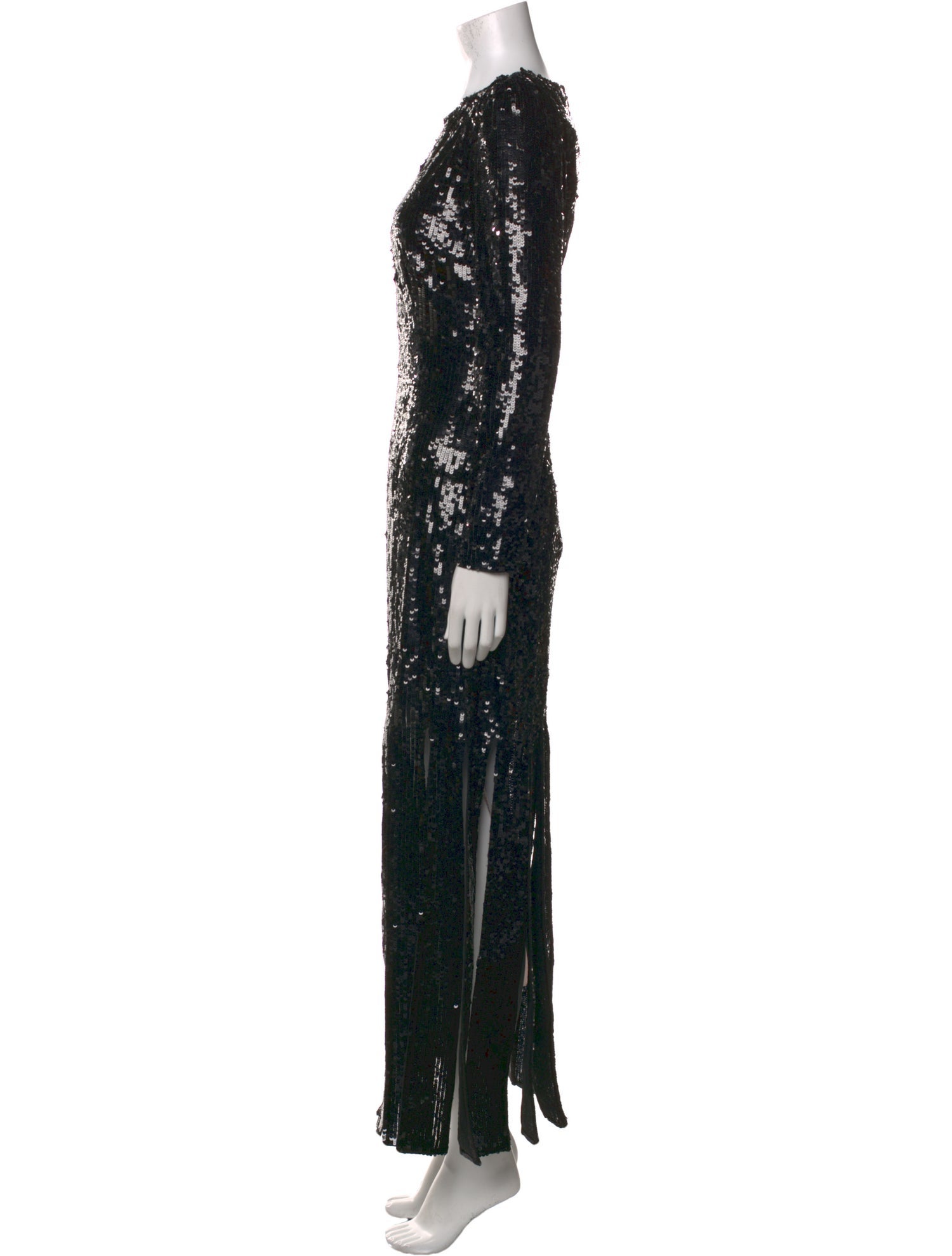 Mac Duggal Crew Neck Long Dress