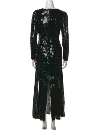 Mac Duggal Crew Neck Long Dress