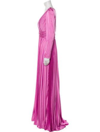 Mac Duggal V-Neck Long Dress
