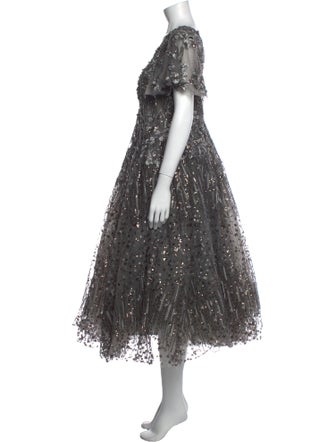 Mac Duggal V-Neck Long Dress