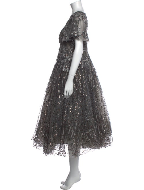 Mac Duggal V-Neck Long Dress