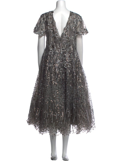 Mac Duggal V-Neck Long Dress