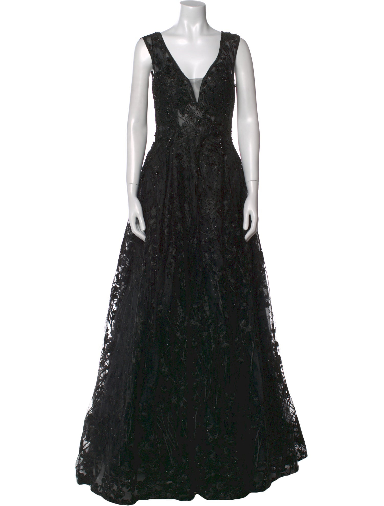 Mac Duggal Lace Pattern Long Dress w/ Tags