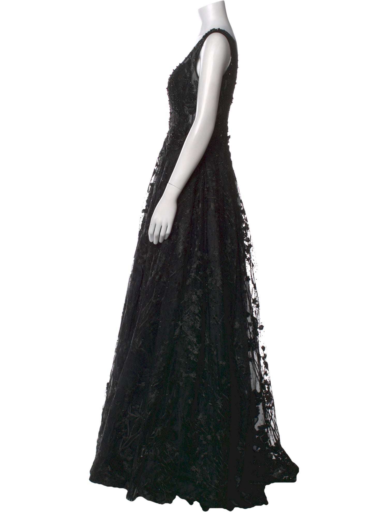 Mac Duggal Lace Pattern Long Dress w/ Tags