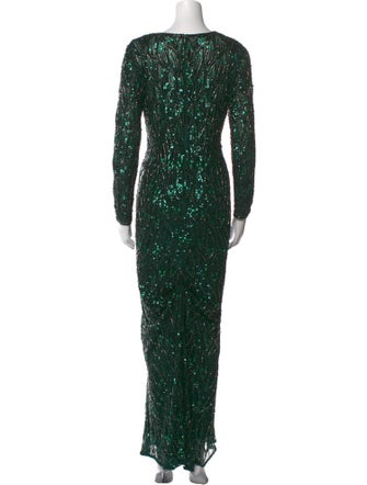 Mac Duggal V-Neck Long Dress