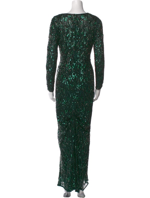 Mac Duggal V-Neck Long Dress