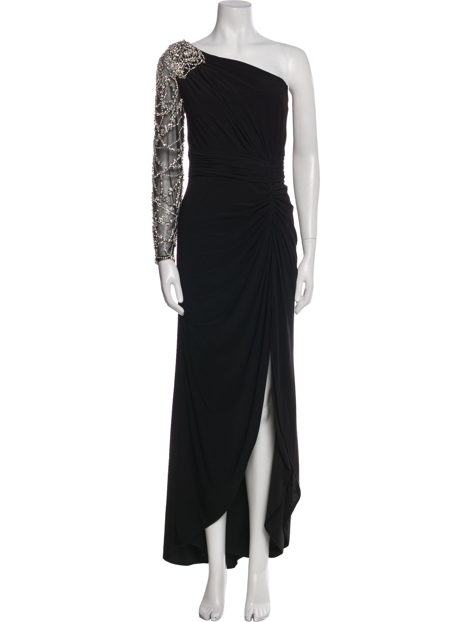 Mac Duggal One-Shoulder Long Dress