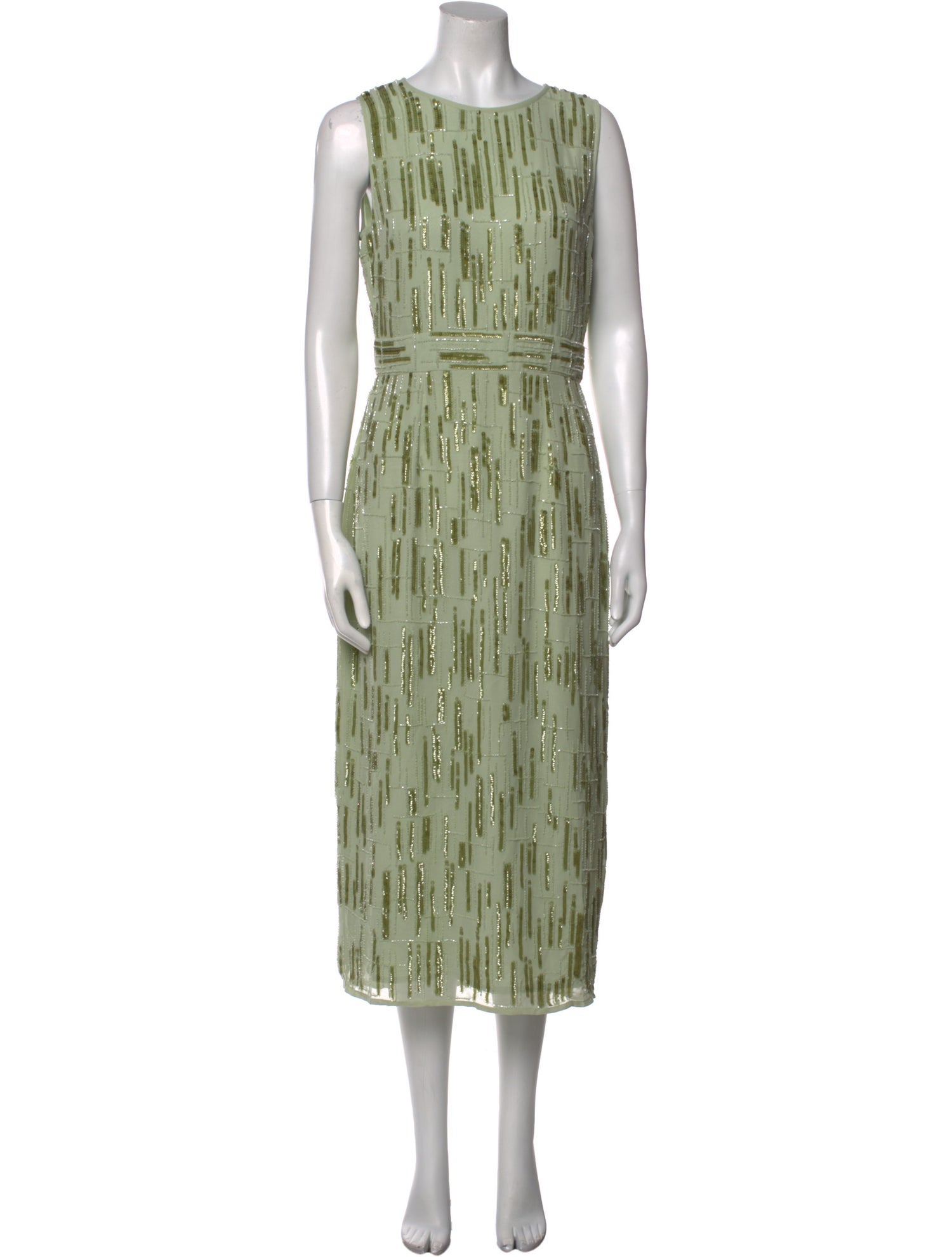 Mac Duggal Striped Long Dress