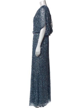 Mac Duggal V-Neck Long Dress