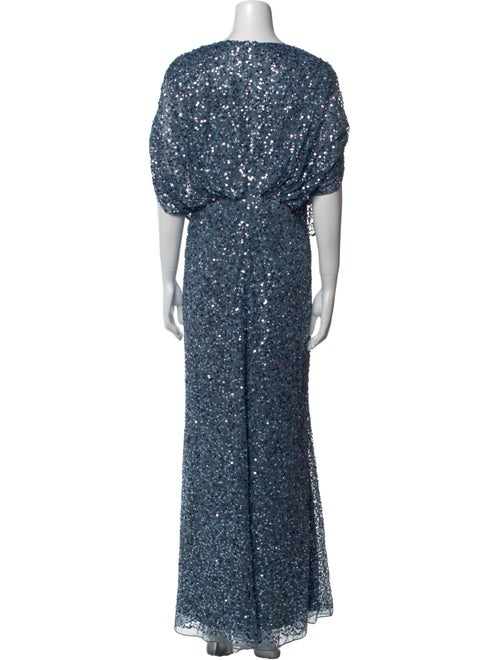 Mac Duggal V-Neck Long Dress