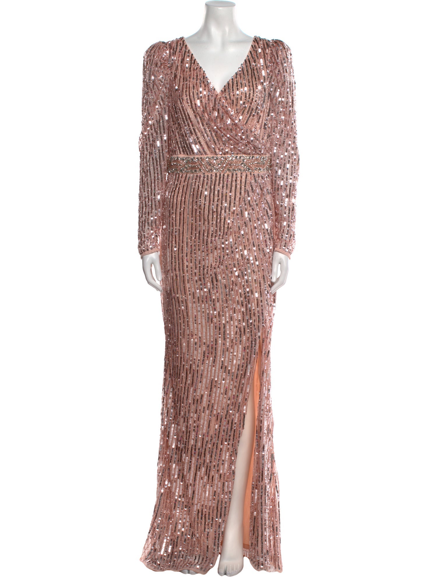 Mac Duggal Printed Long Dress