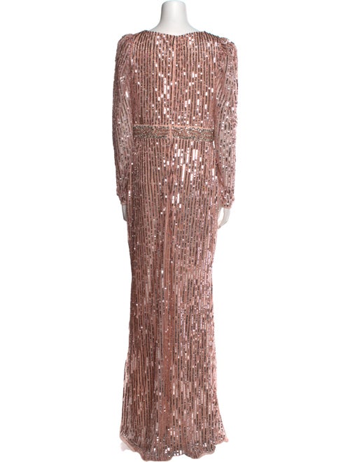 Mac Duggal Printed Long Dress