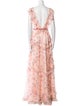 Mac Duggal Floral Print Long Dress