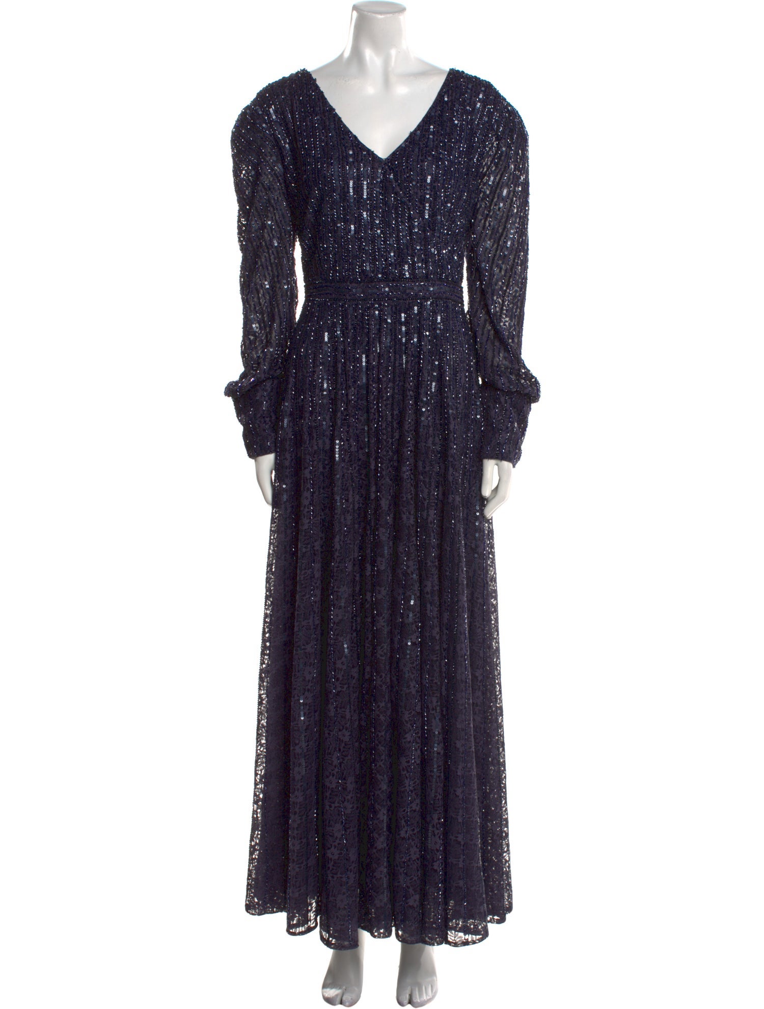 Mac Duggal V-Neck Long Dress