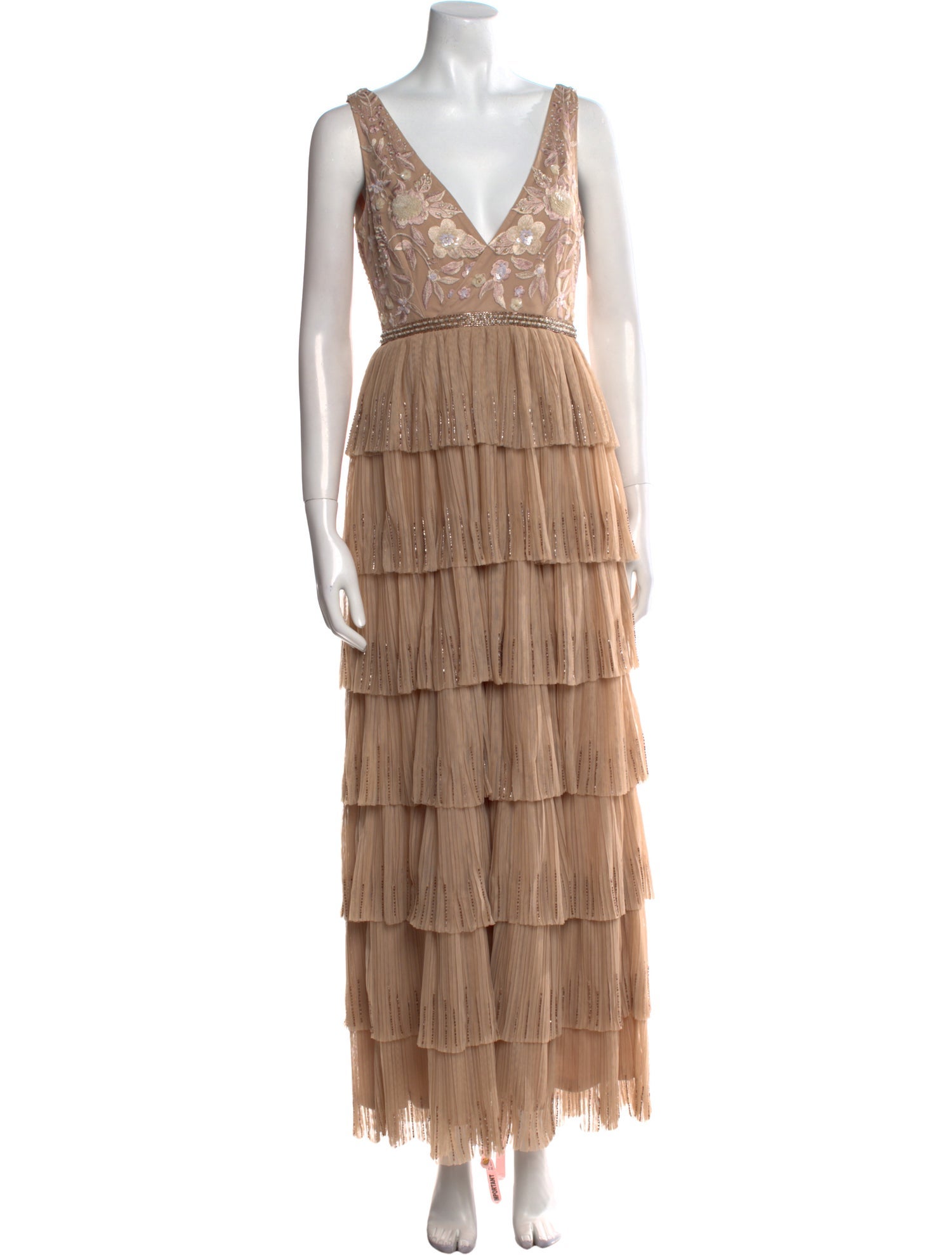 Mac Duggal V-Neck Long Dress w/ Tags