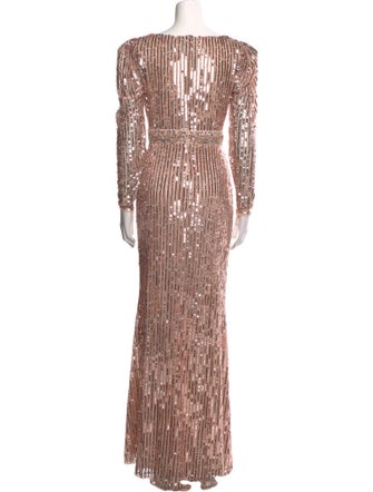 Mac Duggal V-Neck Long Dress