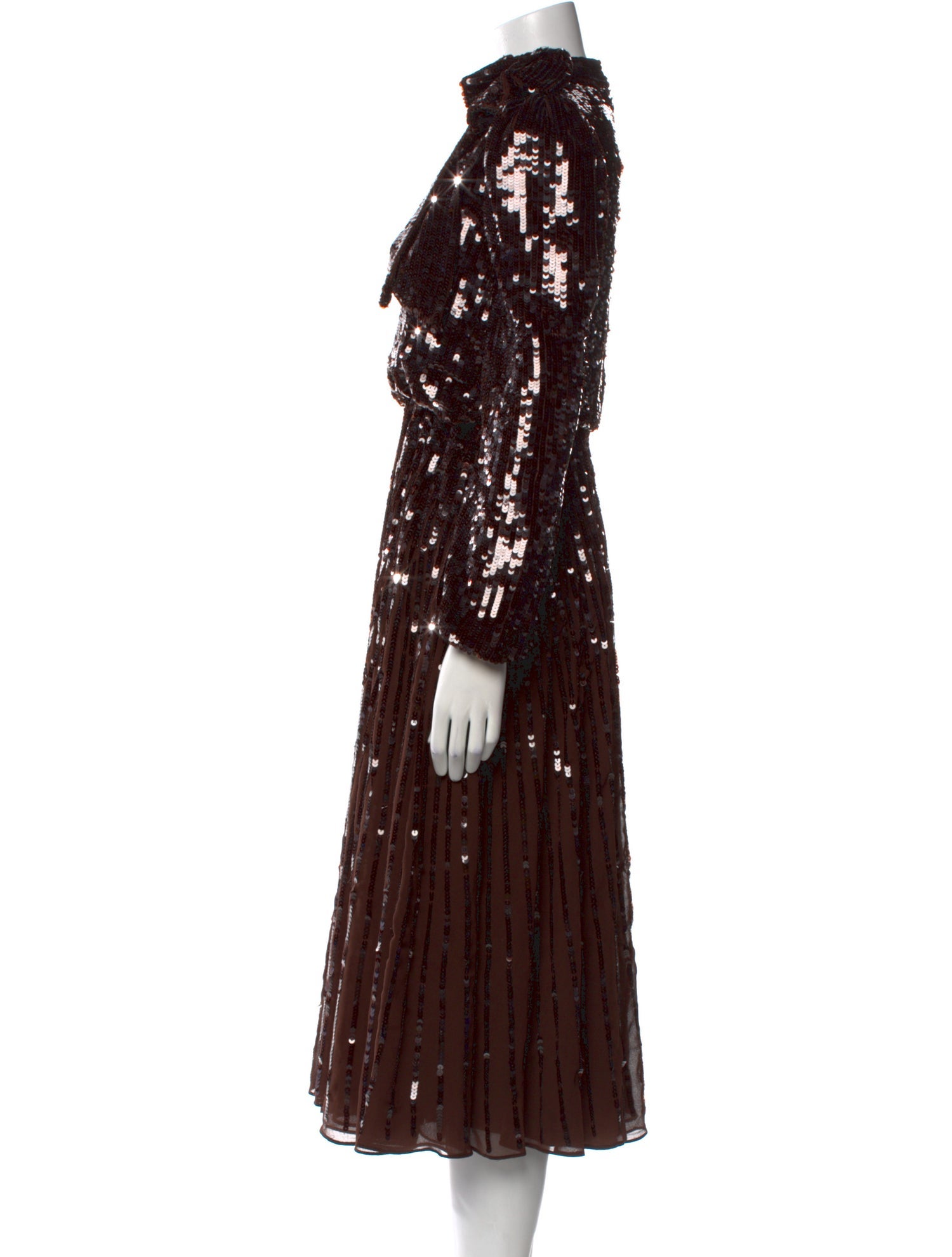 Mac Duggal Printed Long Dress