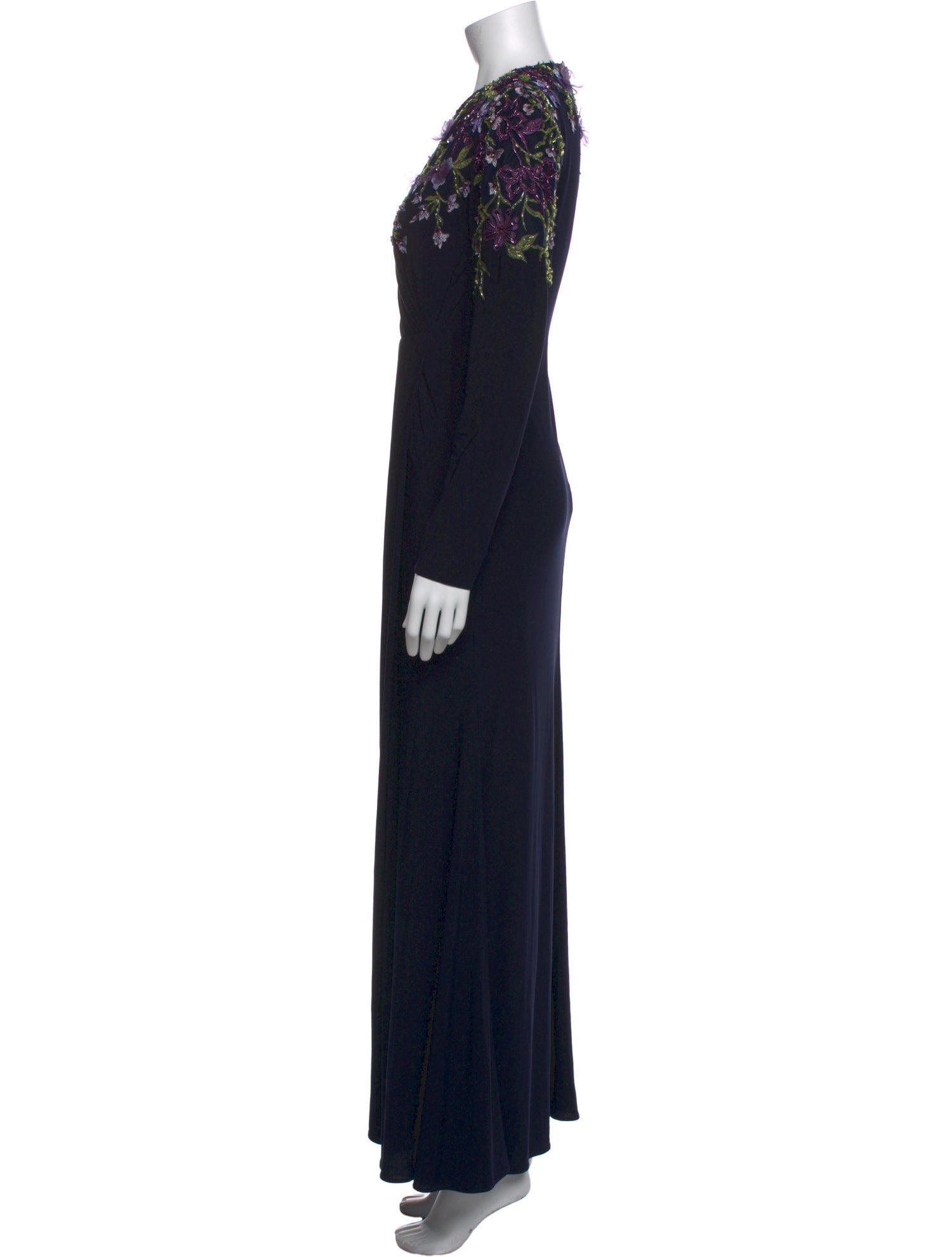 Mac Duggal Patterned Long Dress