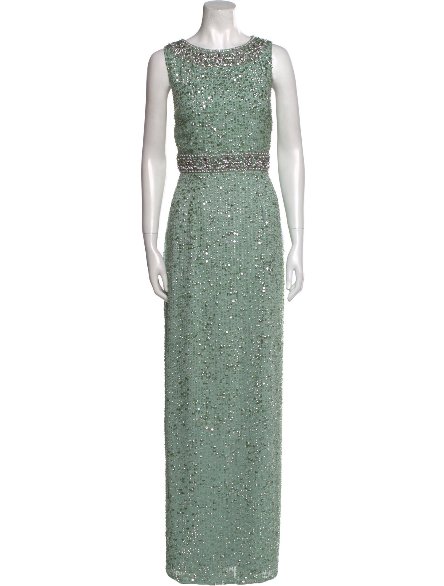 Mac Duggal Bateau Neckline Long Dress w/ Tags