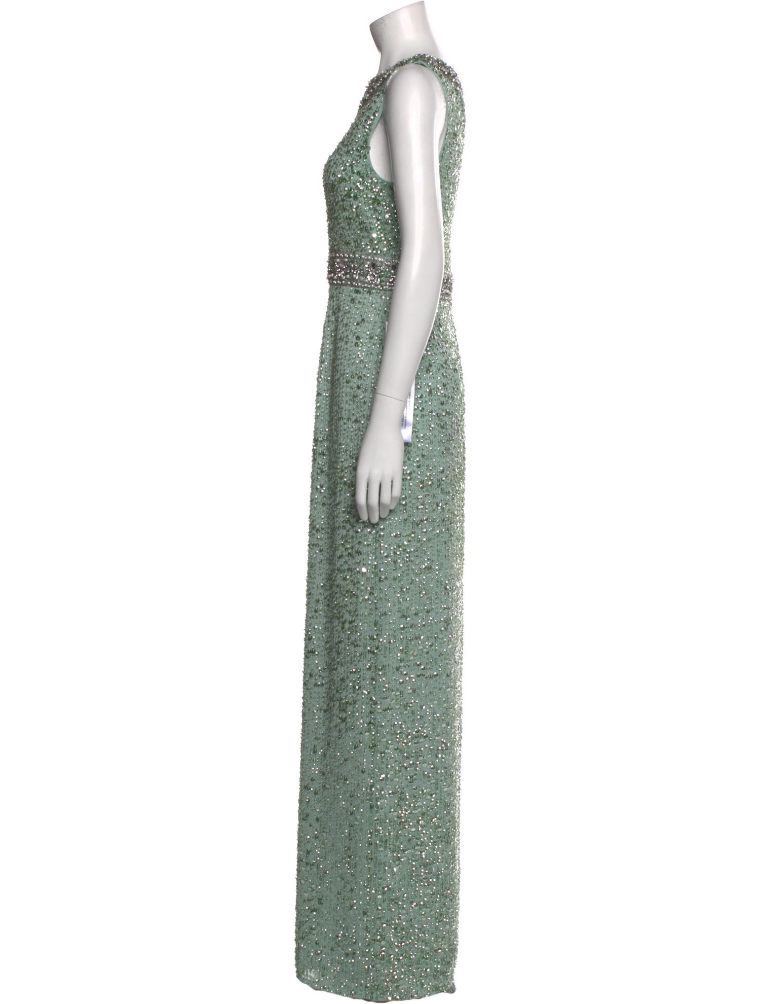 Mac Duggal Bateau Neckline Long Dress w/ Tags