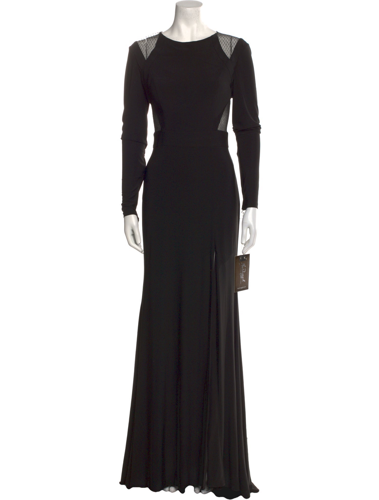 Mac Duggal Crew Neck Long Dress w/ Tags