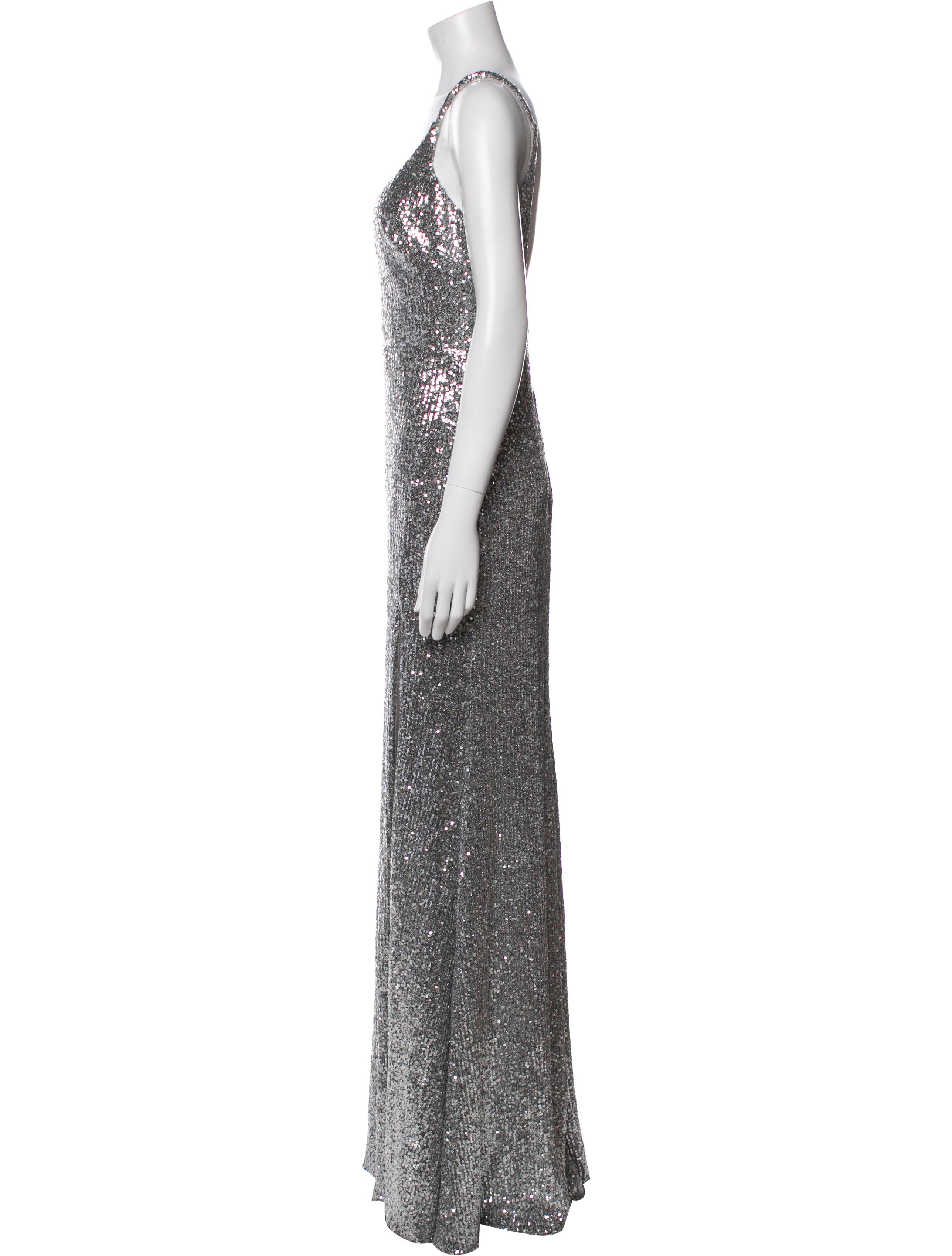 Mac Duggal Printed Long Dress w/ Tags