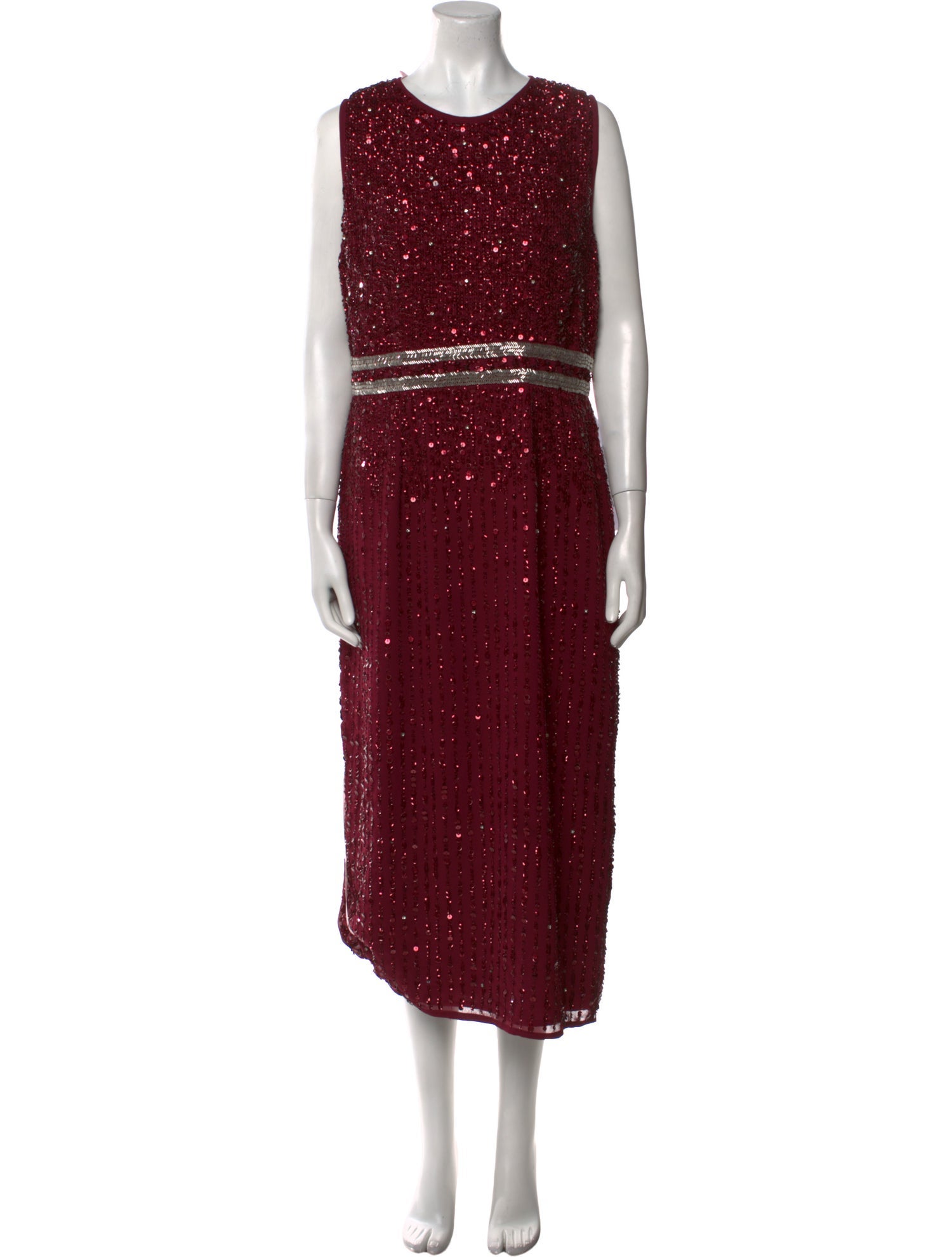 Mac Duggal Crew Neck Long Dress w/ Tags - Burgundy Dresses, Clothing -  WMDGL34541 | The RealReal