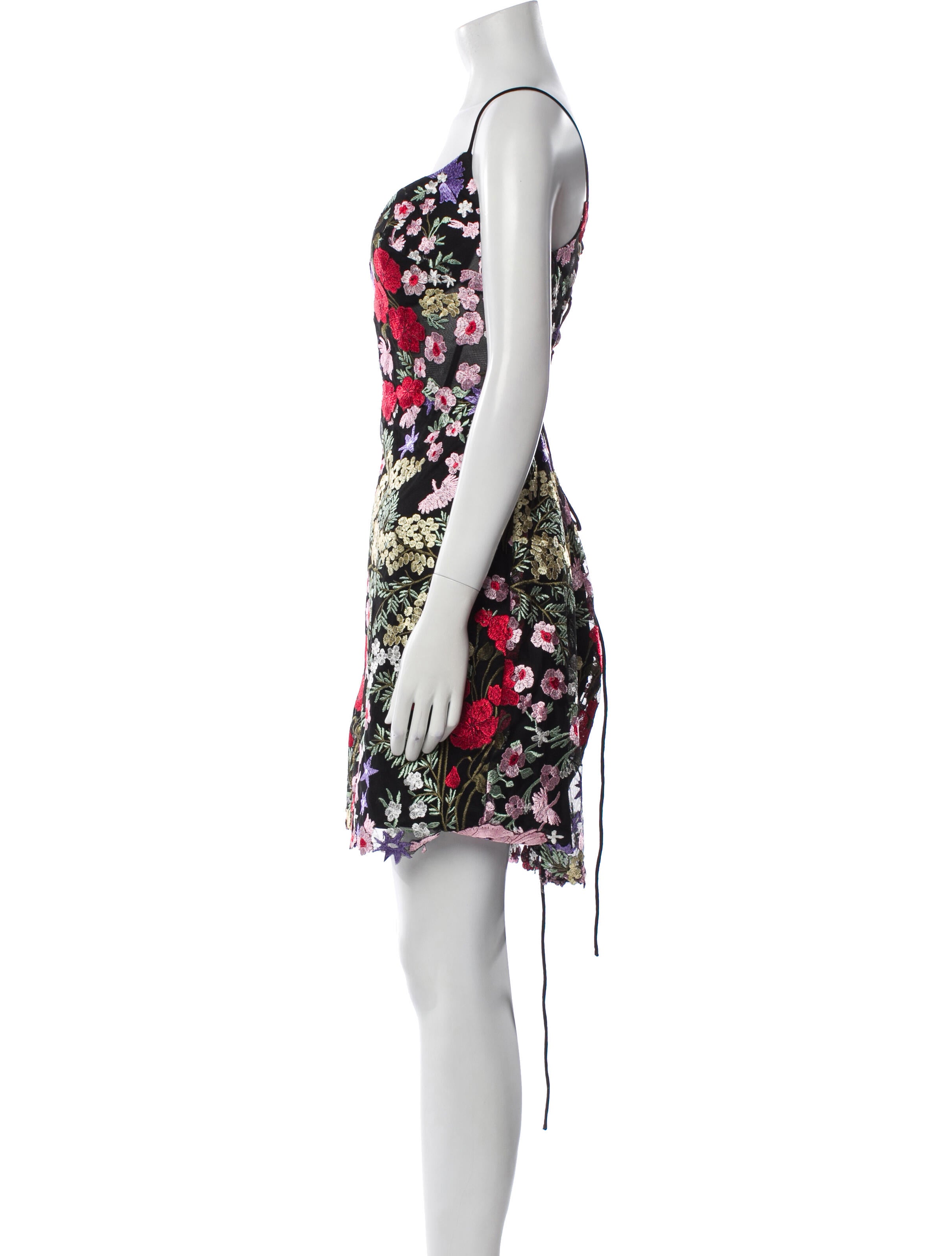 Mac Duggal Floral Print Mini Dress