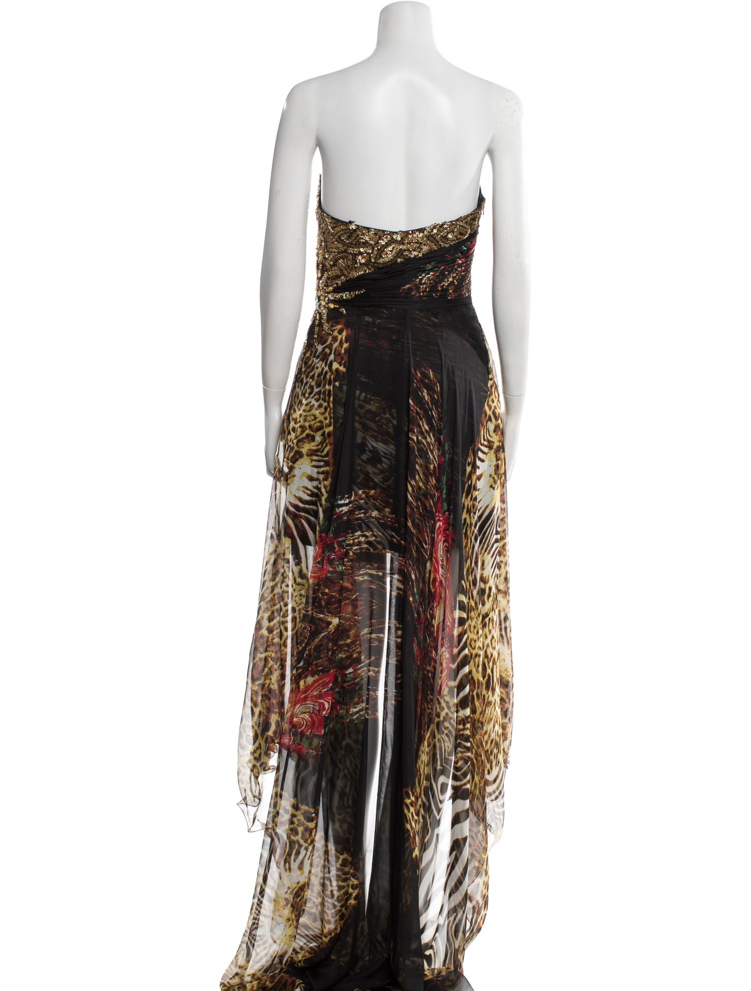 Mac Duggal Printed Long Dress