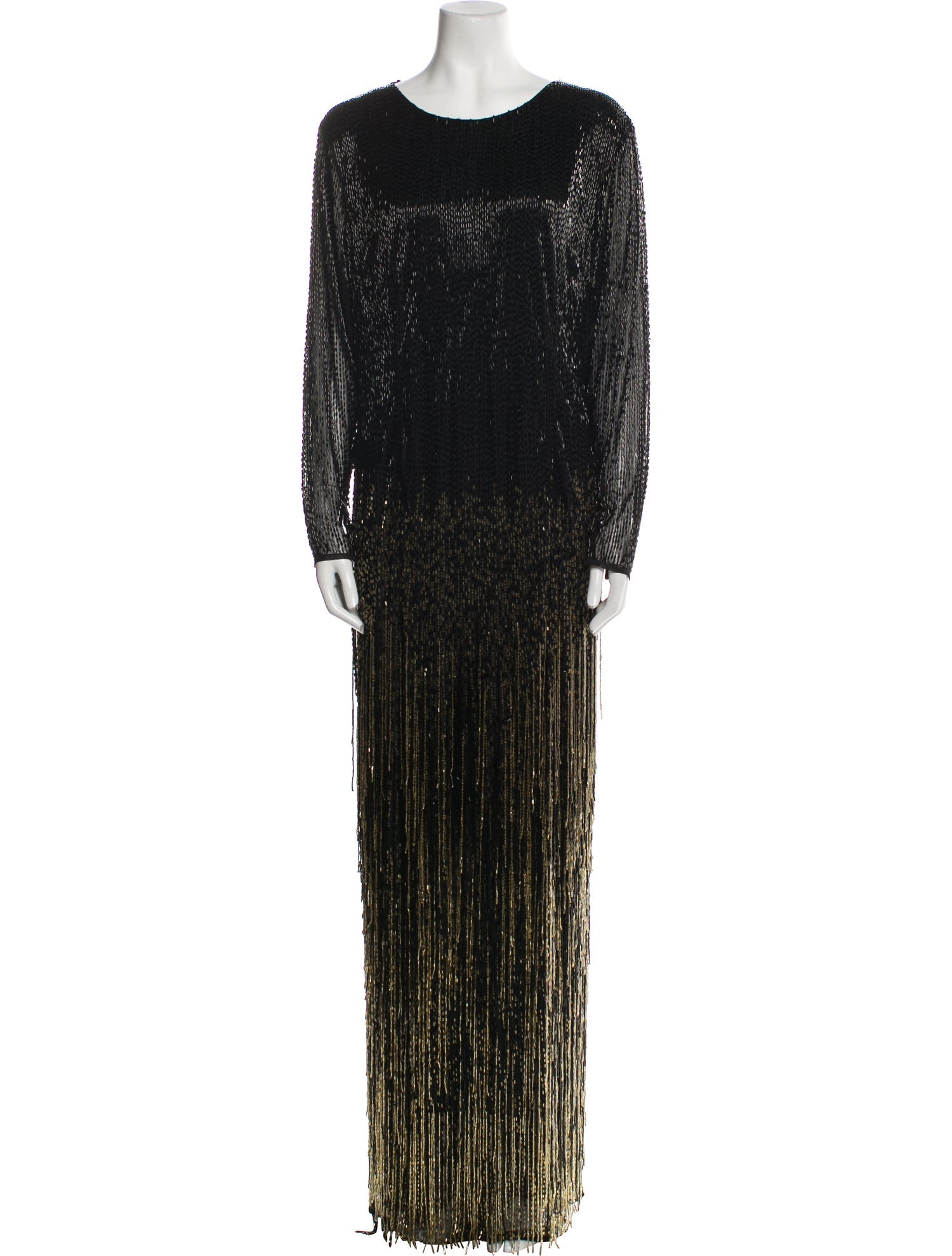 Mac Duggal Scoop Neck Long Dress