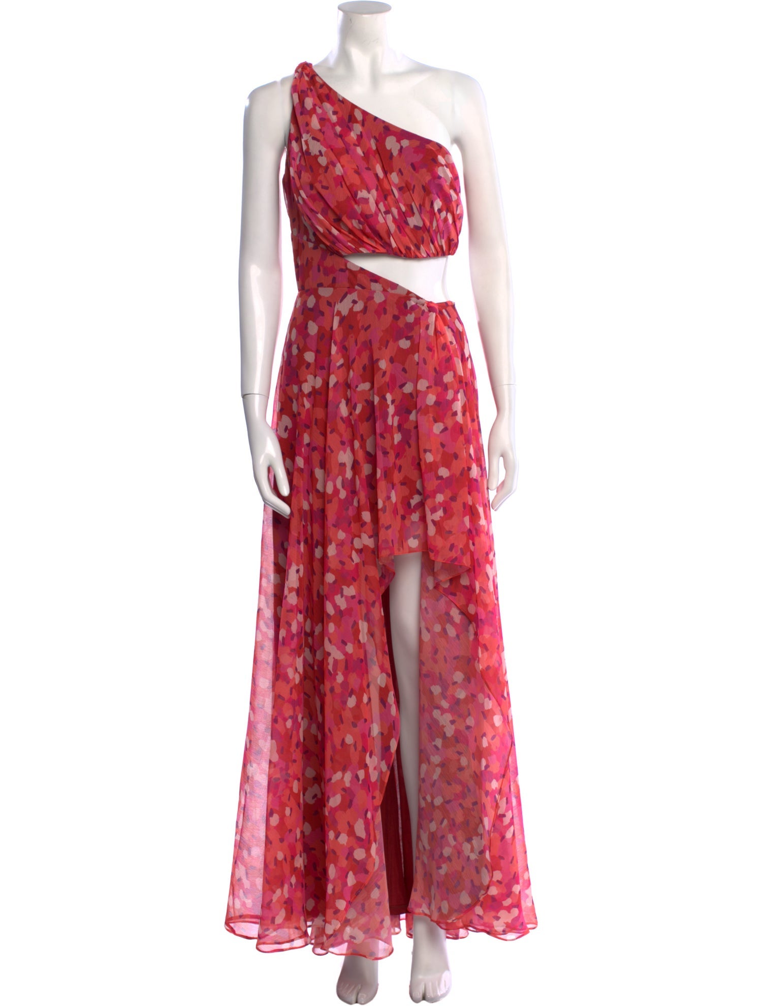 Mac Duggal Printed Long Dress