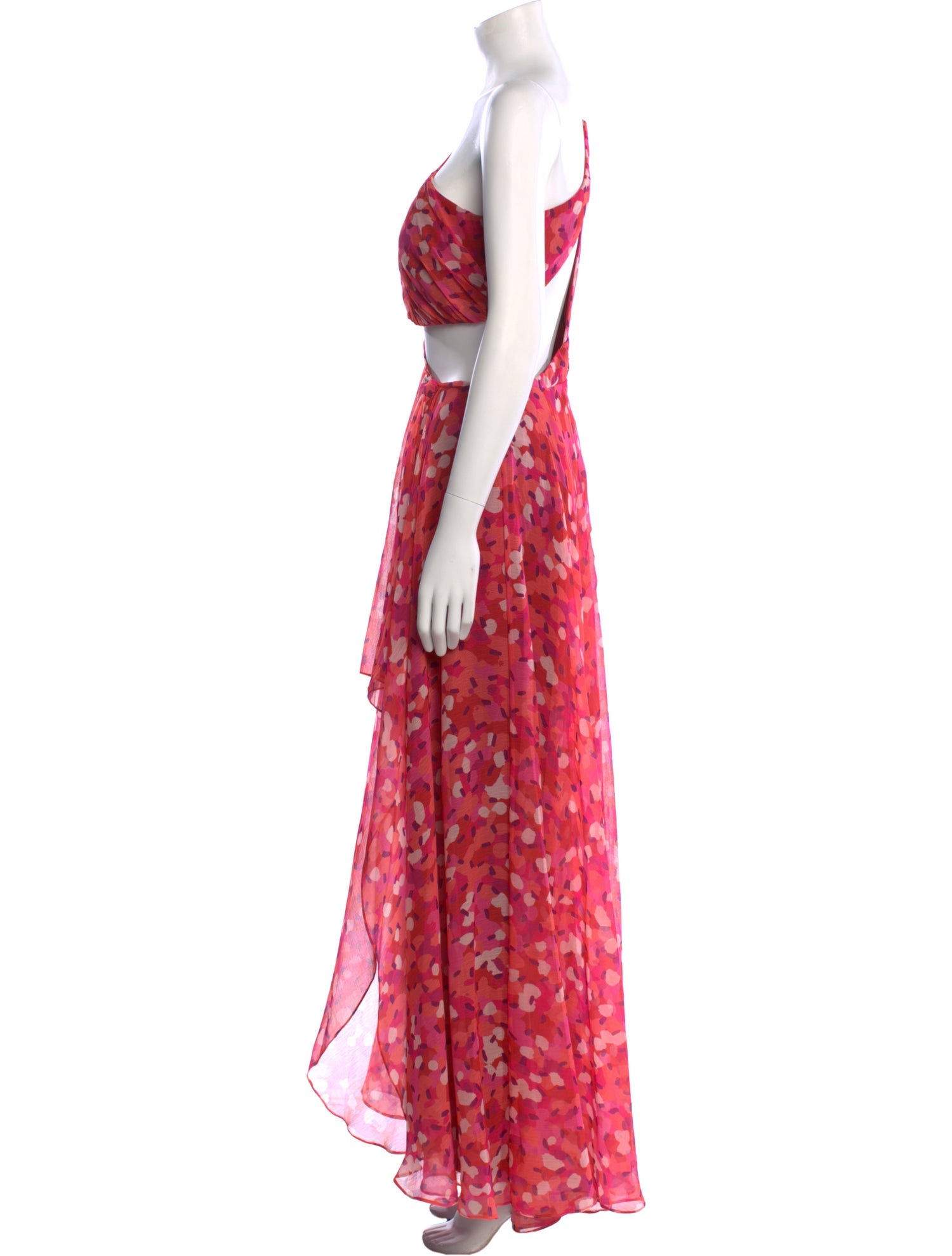 Mac Duggal Printed Long Dress