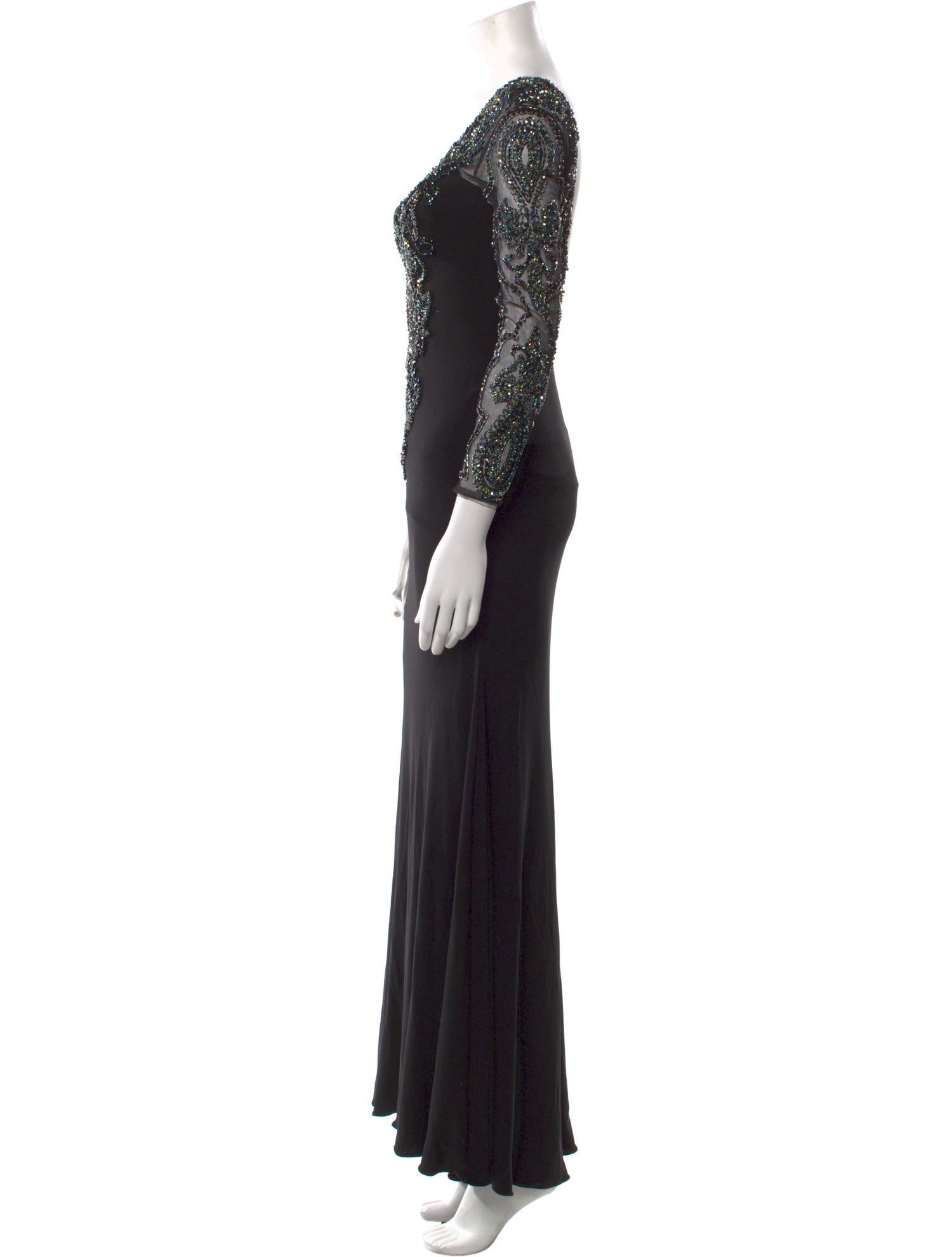 Mac Duggal Nylon Long Dress