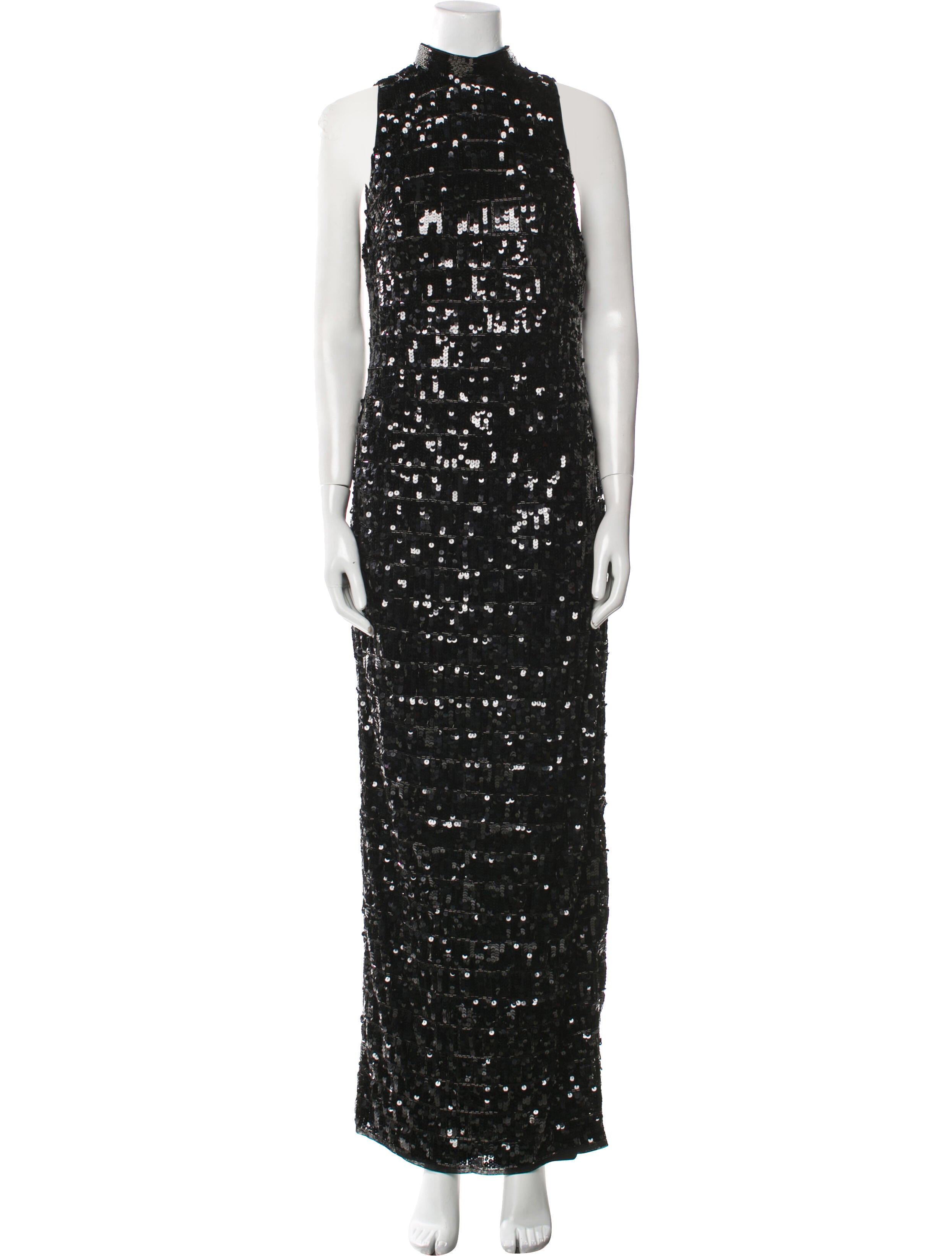 Mac Duggal Mock Neck Knee-Length Dress