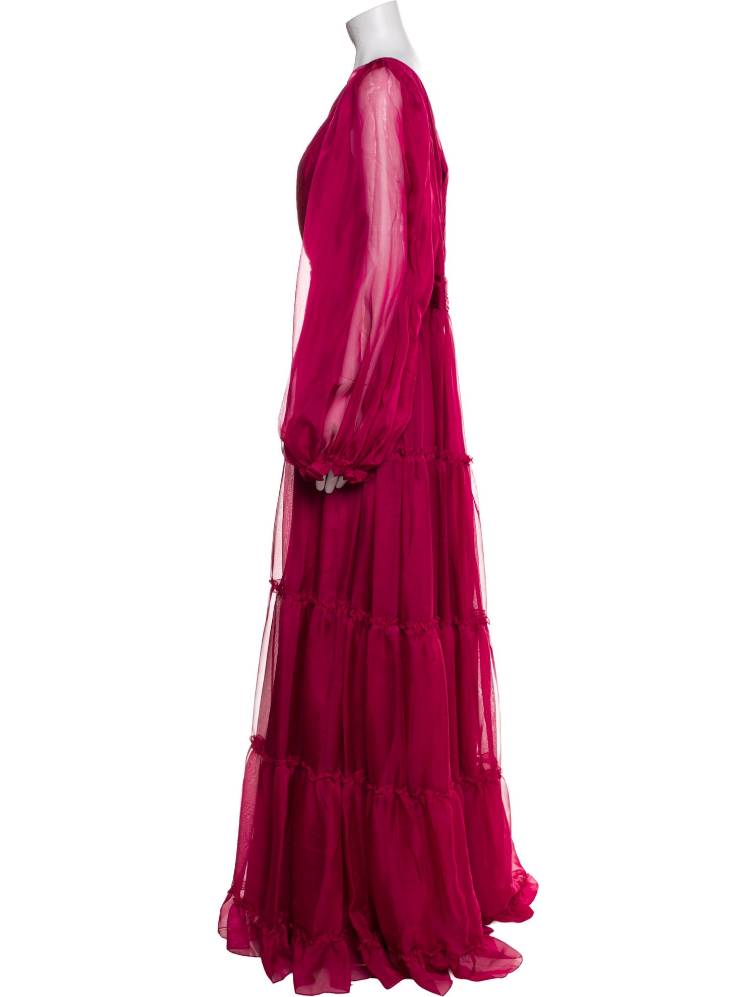 Mac Duggal V-Neck Long Dress