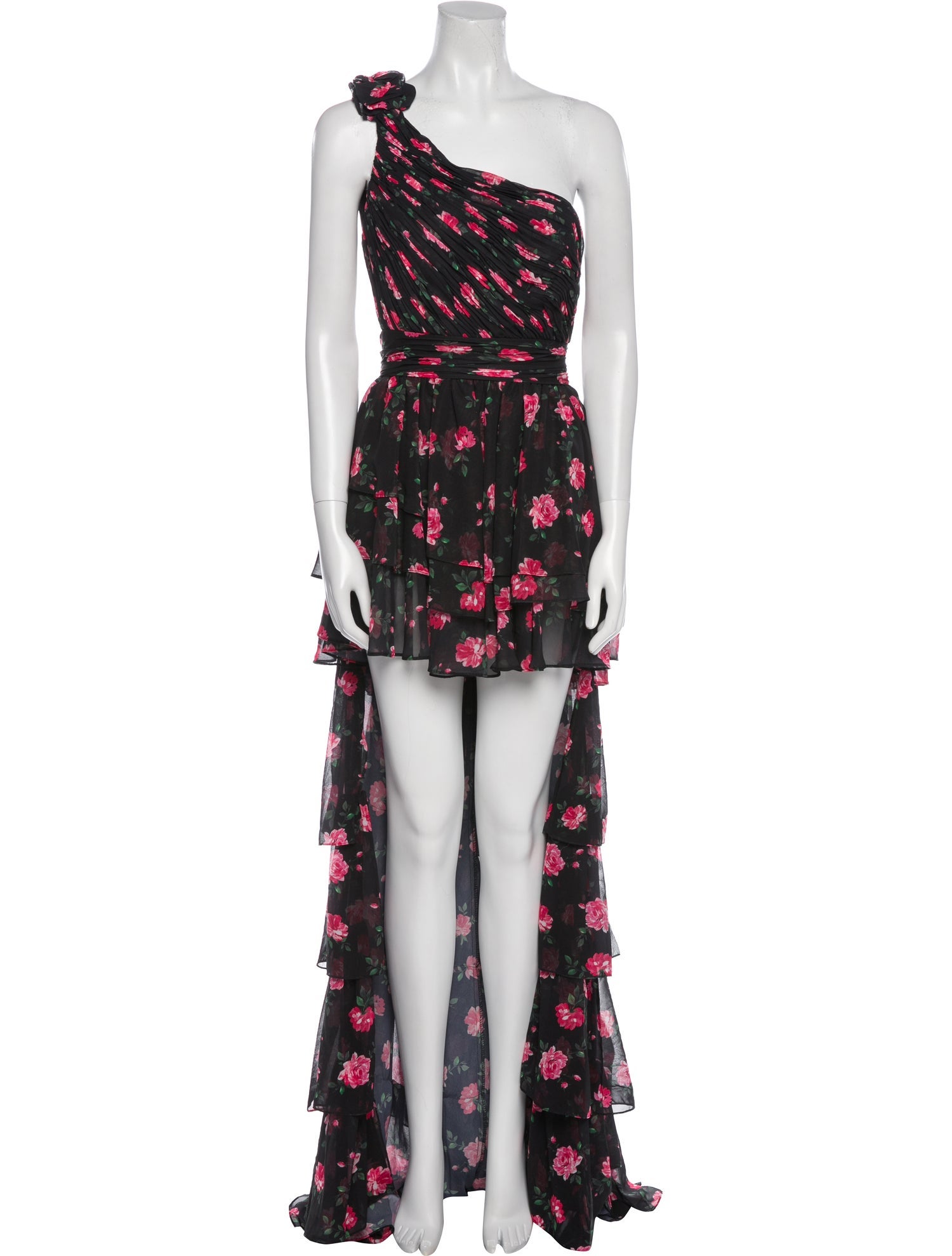Mac Duggal Floral Print Long Dress w/ Tags