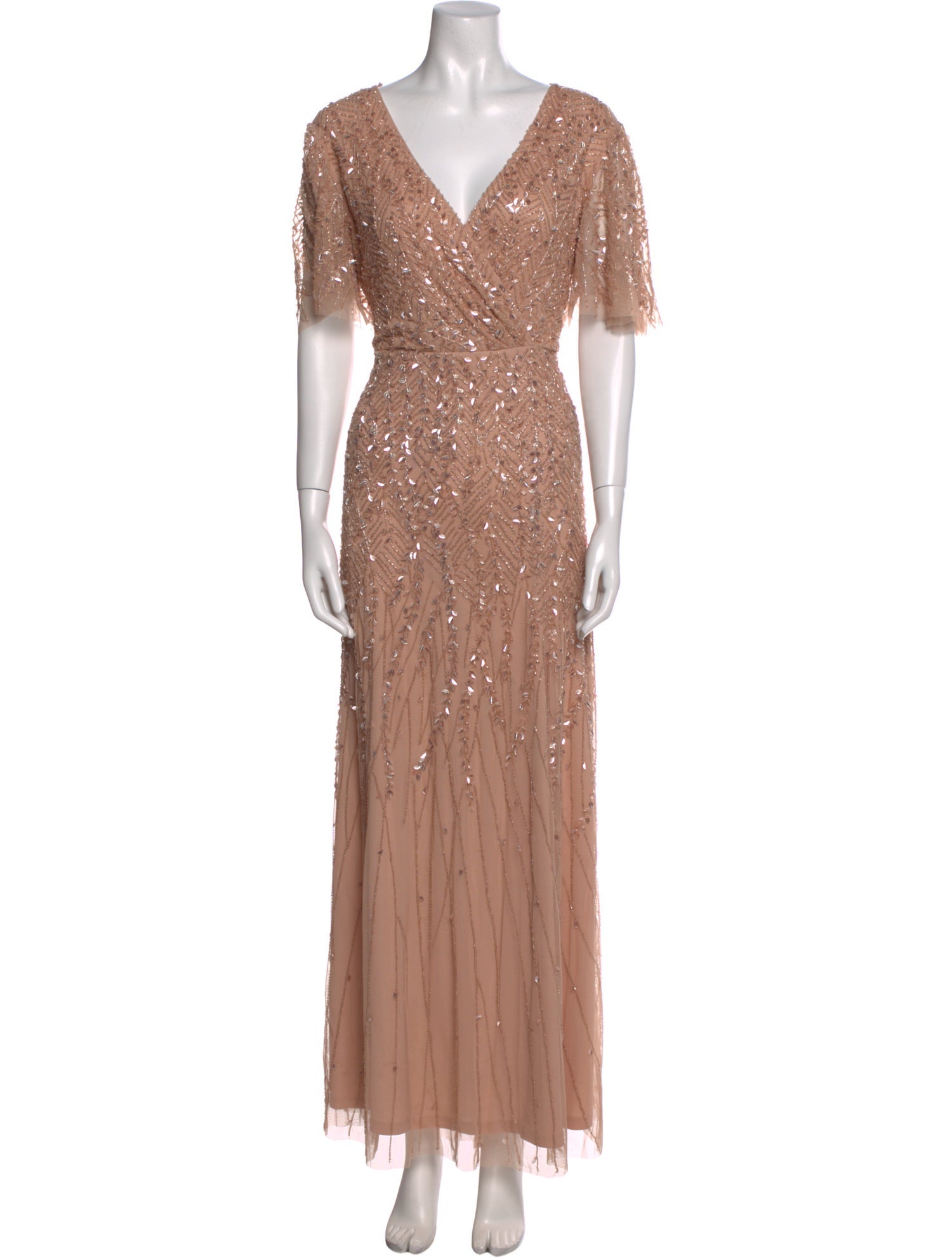 Mac Duggal V-Neck Long Dress w/ Tags